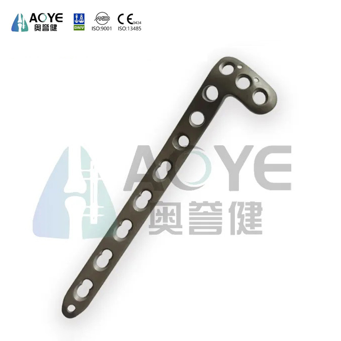 Placa de bloqueo para tibia proximal en forma de L