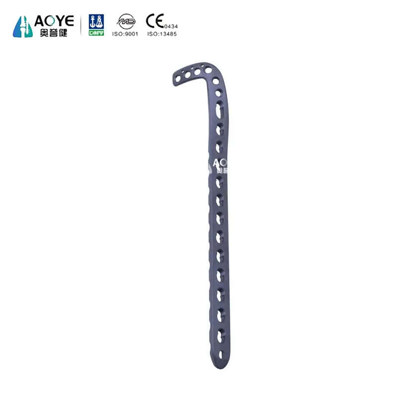 Placa de bloqueo para tibia distal lateral en forma de L