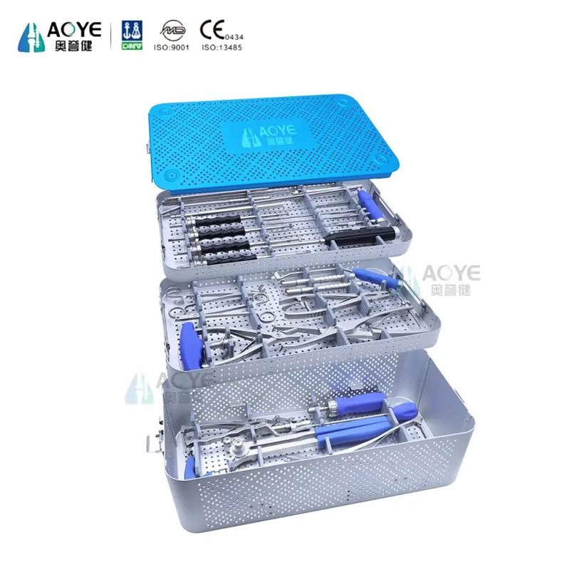 Juego de instrumentos para sistema de tornillos pediculares espinales de 5,5 y 6,0 mm | Herramientas Quirúrgicas